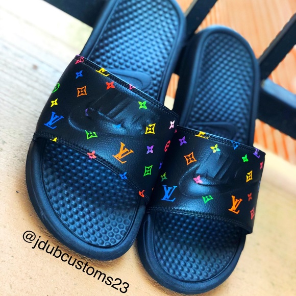 louis vuitton nike slides